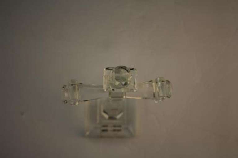 Crystal Cross on Pedestal