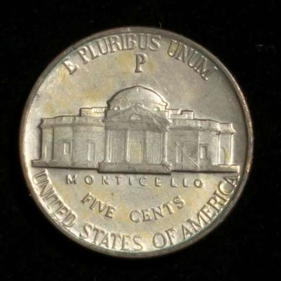 1943/2 P Jefferson Nickel Near Uncirculated
