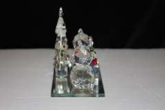 Crystal Teddy Bears on Mirror Base