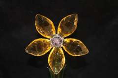Amber Crystal Flower