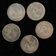 5 Bust Dimes