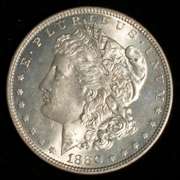 Better Frosty White BU 1880 O Morgan Dollar
