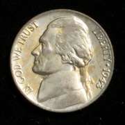 1943/2 P Jefferson Nickel Near Uncirculated