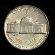 1943/2 P Jefferson Nickel Near Uncirculated