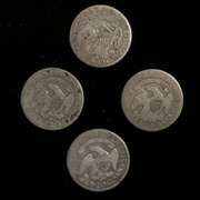 4 Bust Dimes 1827 1834 1836 1837