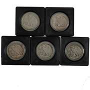 Lot Of 5 Philadelphia Mint Walking Liberty Halves