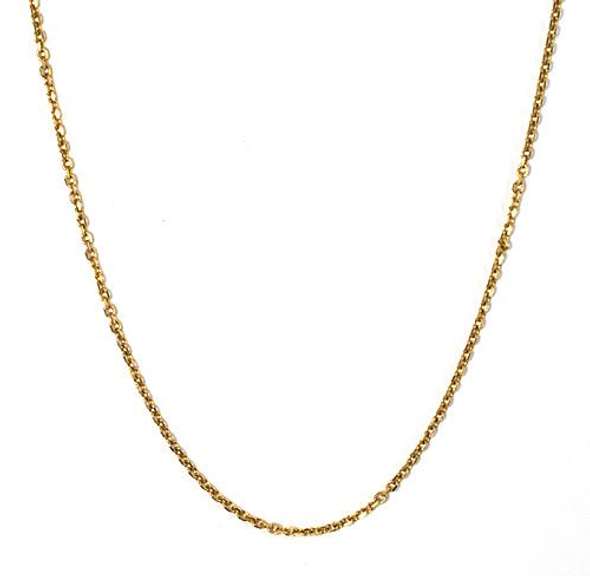 Sturdy 14k Cable Link Necklace