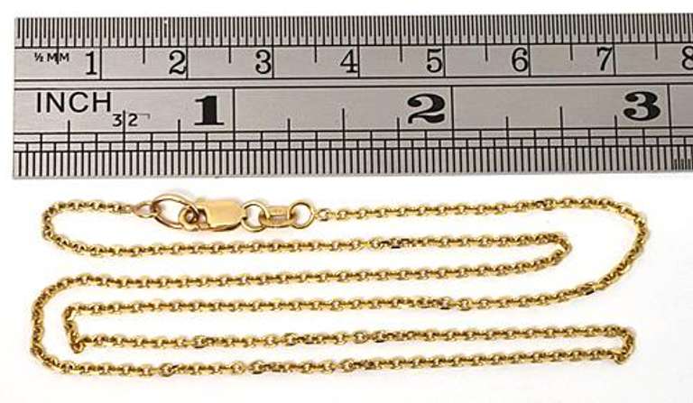 Sturdy 14k Cable Link Necklace