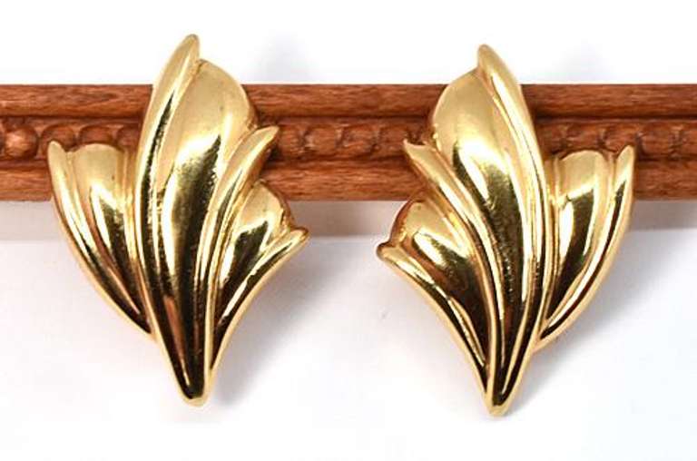 Bold Estate Omega Back 14k Earrings