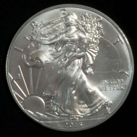 Frosty White Uncirculated 2015 Silver Eagle