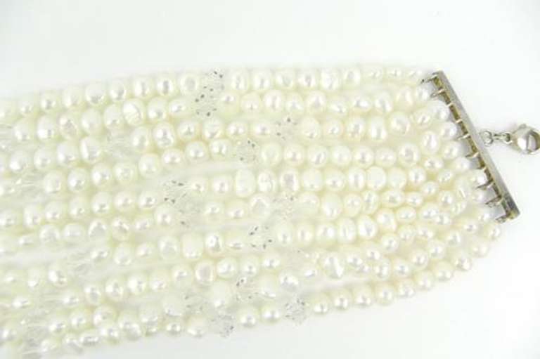 Stunning Freshwater Pearls 10-Strand Choker