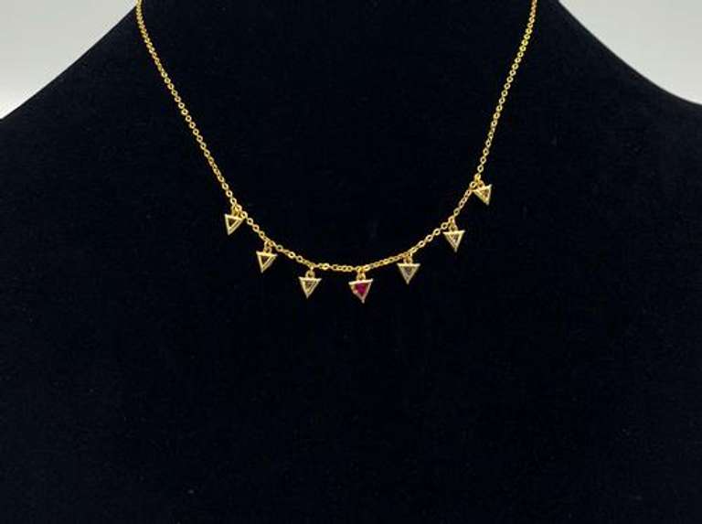 Eye Catching Multicolor Gemstone Necklace in sterling