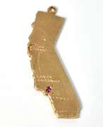 14k California Charm of Pendant