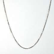 Useful White Gold Cable Link Necklace