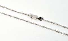 Useful White Gold Cable Link Necklace