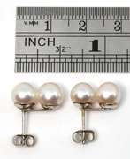 Lustrous Double Pearl Earrings