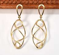 Swirling Cage Dangle Earrings