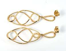 Swirling Cage Dangle Earrings