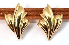 Bold Estate Omega Back 14k Earrings