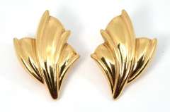 Bold Estate Omega Back 14k Earrings