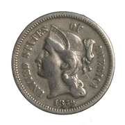 1879 Better Date 3 Cent Nickel