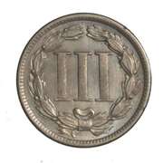 1889 Last Year 3 Cent Nickel
