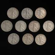 10 Pre 1940 Walking Liberty Halves