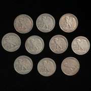 10 Pre 1940 Walking Liberty Halves