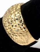 Textured Dome Ring in 14KT Yellow Gold