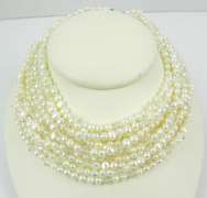 Stunning Freshwater Pearls 10-Strand Choker