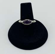 Ornate Marquise Cut Amethyst Ring