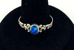 Everyday Oval Blue Opal Ring