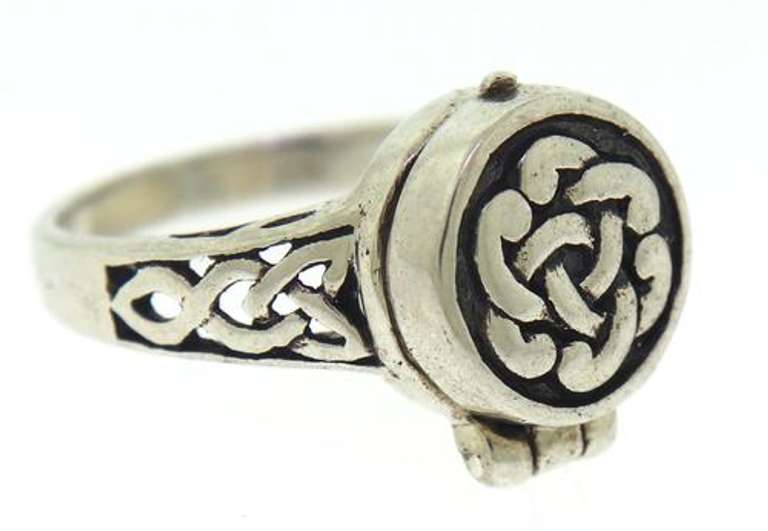 Sterling Silver Locket Ring