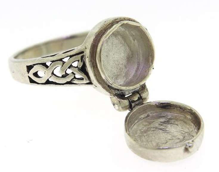 Sterling Silver Locket Ring