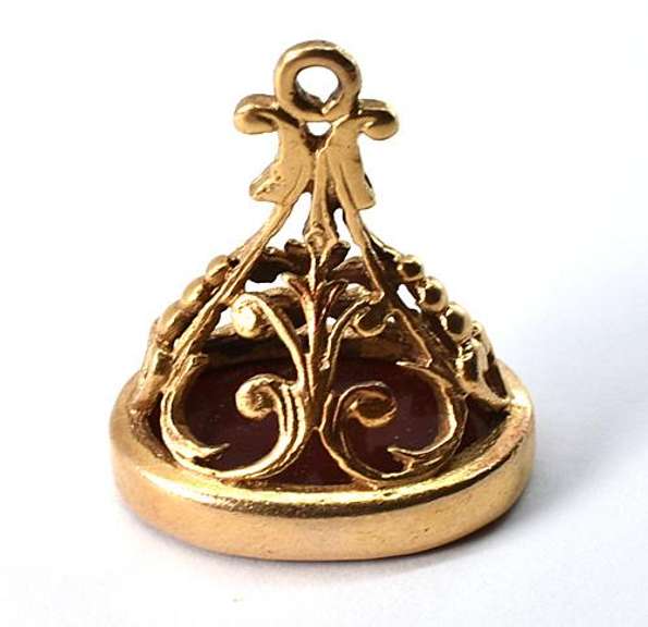 Gold & Carnelian Antique Watch Fob