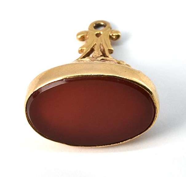 Gold & Carnelian Antique Watch Fob