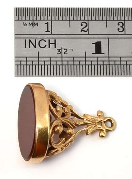 Gold & Carnelian Antique Watch Fob