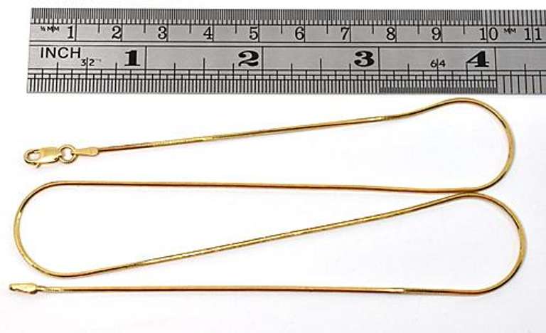 Popular 14k Snake Necklace