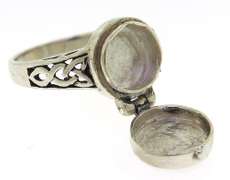 Sterling Silver Locket Ring