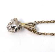 Nice 1/10 Ct. Diamond Pendant & Necklace