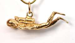 Nicely Detailed Scuba Diver Charm
