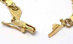 Beverly Hills Gold Heart Bracelet, 14KT Yellow Gold