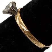 Marquise Diamond Engagement Ring, 14KT Yellow Gold