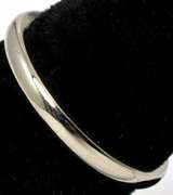 Narrow 14KT White Gold Wedding Band, 5 3/4