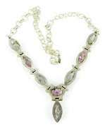 Sterling Amethyst Fluorite Necklace