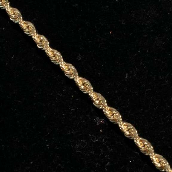 14 K Yellow Gold Rope Bracelet