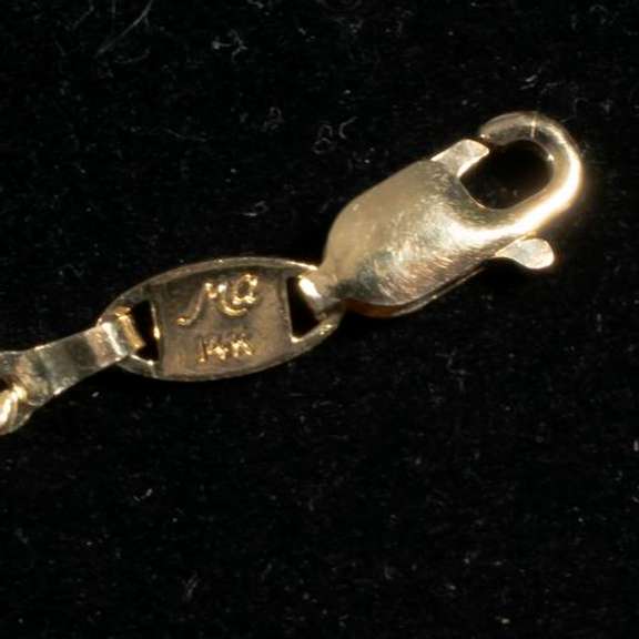 14 K Yellow Gold Rope Bracelet