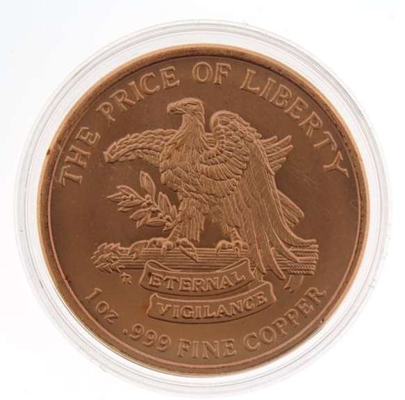 1oz .999 Round Fine Copper