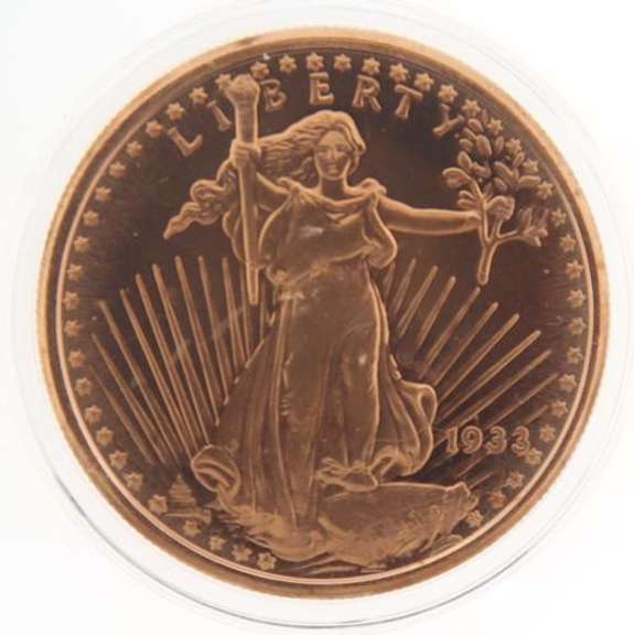 1oz .999 Round Liberty Fine Copper Bullion