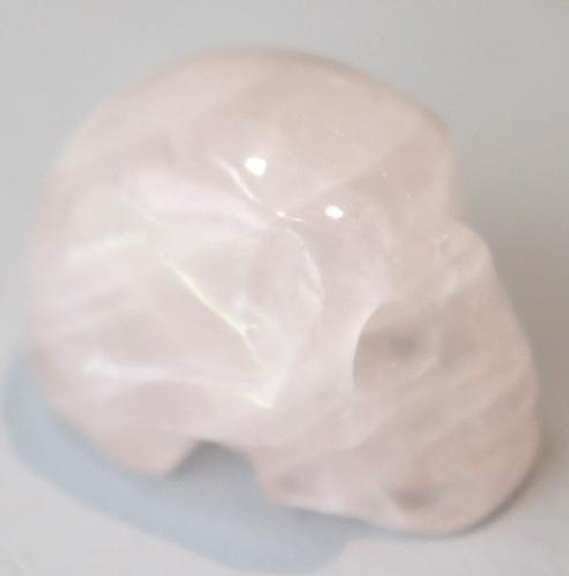 Rose Quartz Skull Miniature